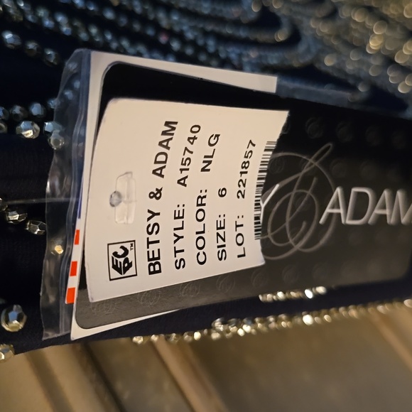 Navy and gold dressy dress - Picture 5 of 5